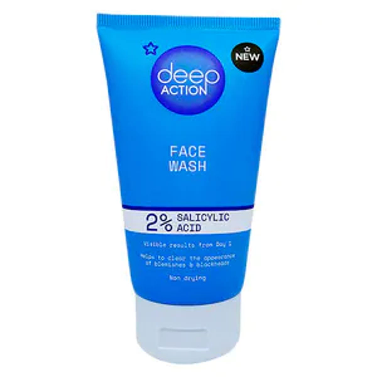 Superdrug Deep Action Daily Facial Wash Acne & Spot Cleansers & Washes